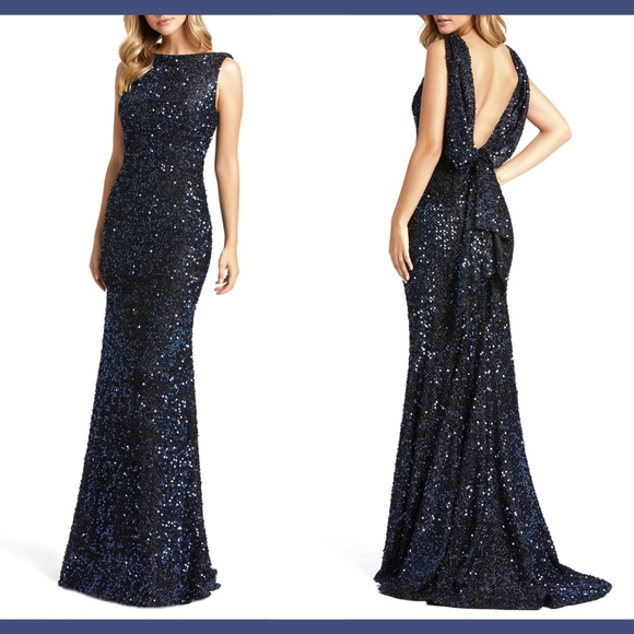 Mac Duggal Dresses & Skirts - NEW IENNA for Mac Duggal Sequin Drape Back Gown